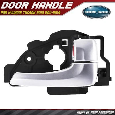 Manija de puerta interior plateada para pasajero delantero o trasero para Hyundai Tucson 2010-2014 Foto 1 de 4
