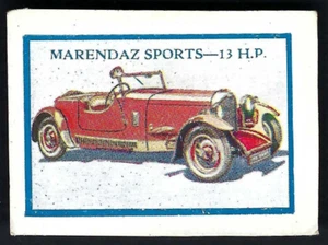 THOMSON - MOTOR CARS - MARENDAZ SPORTS 13 HP - Picture 1 of 2
