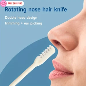 1pcs Nose Ear Hair Trimmer 360° Manual Portable Double Sided Nose Hair Clipper - Picture 1 of 6