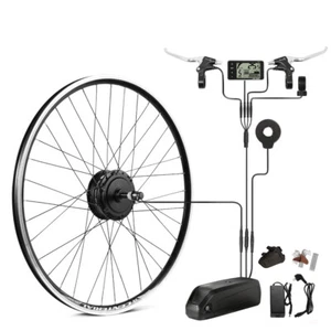 Kit de conversión de bicicleta eléctrica 26 pulgadas/27,5 pulgadas/28 pulgadas motor trasero motor de bicicleta eléctrica con batería 13Ah - Imagen 1 de 36