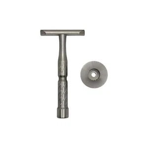 Blackland Vector Machined Stainless Steel Safety Razor and Stand - (Used) - Picture 1 of 9