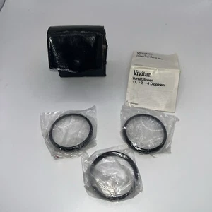 Vivitar 49mm Lens Filter Set with +1 +2 +4 Close Up case - Picture 1 of 6