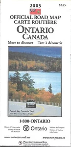 2005 ONTARIO Official Highway Road Map Canada Niagara Falls Toronto Pancake Bay - Picture 1 of 4