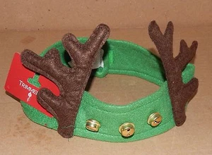 Christmas Reindeer Headband With Bells Trimmery Soft Adjustable Fit 90X - Picture 1 of 7