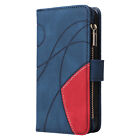 For Iphone 15 14 13 12 Pro Max Xr Xs Magnetic Leather Case Multi-card Wallet Zip