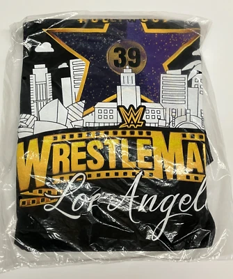 Camiseta 2023 WWE WRESTLEMANIA 39 Purple Star (talla L) NOS/bolsa sellada Foto 1 de 4