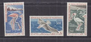 MAURITANIA, 1961 Air, Birds set of 3, 100f., 200f., & 500f., lhm. - Picture 1 of 1