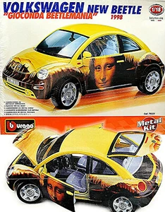 VW New Beetle Gioconda Beetlemania 1998 amarillo 1:18 Bburago kit de metal - Imagen 1 de 3
