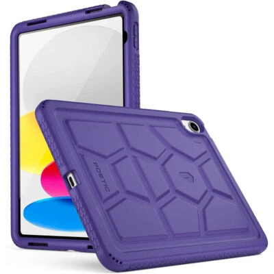 Poetic Turtle Skin Designed for New iPad 10.9 2022 Silicone Case Purple - Image 1 of 4