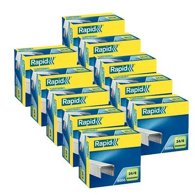 RAPID ® 50000 x Rapid Heftklammern Tackerklammern 24/6, verzinkt für Heftgeräte