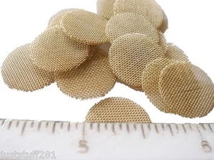 Brass Pipe Screens (20) Heavy Duty (Approximately Dime Size) **Free Shipping** - Picture 1 of 1