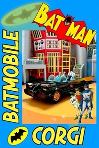 Corgi 1966 Style Batmobile w/ Batman & Robin #267 1:46 Scale Die-Cast RT26701 - Picture 1 of 23
