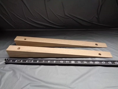 PAIR -  Red Oak Wood Wheelbarrow Handle Wedges - **FACTORY SECONDS** - Image 1 of 3
