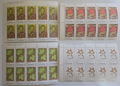 Canada Scott 535-538 Maple Leaves In 4 Seasons 1971 VF MNH 10 Sets In UL PB's - Image 1 of 4