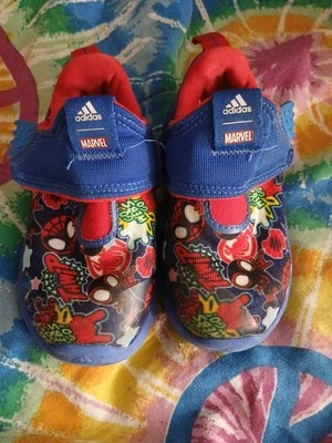 Tênis infantil Adidas X Marvel Suru365 Spider-Man l azul/vermelho/azul Rush gy9098 - Imagem 1 de 4