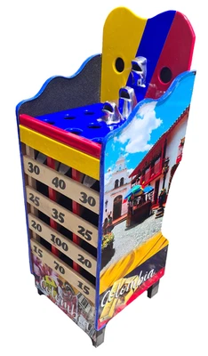 Juego de Sapo Rana Desarmable Colombia Con Argollas y Tablero de Puntuación - Image 1 of 4