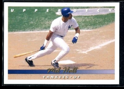 1992 Upper Deck Baseball Mel Hall #291 New York Yankees - Image 1 of 2