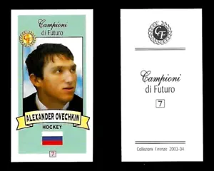 ALEXANDER OVECHKIN 2003-04 Campioni di Futuro - HOCKEY - RC con cielo azul - Imagen 1 de 1