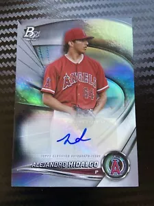 2022 Bowman Platinum Autograph Alejandro Hidalgo Baseball Card TOP-20 Angels - Picture 1 of 2