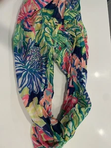 LILLY PULITZER Bright Vibrant FLORAL Infinity Loop Scarf - Picture 1 of 7