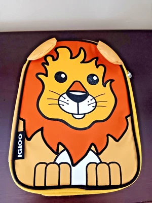 Igloo Lion Insulated Cooler Soft Lunch Bag Orange & Yellow - Image 1 of 4