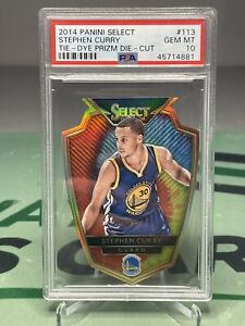 2014-15 Select Stephen Curry Tie Dye Die Cut /25 PSA 10 - Golden State Warriors