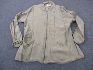 Flax Jacket Adult L Beige Lightweight Jeanne Engelhart Linen Outdoors Womens - Picture 1 of 8