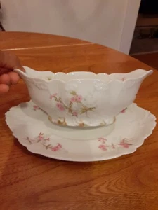 Charles Field Haviland GDA France Gravy Boat And Underplate set of 2 - Picture 1 of 12