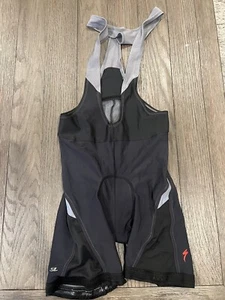 Mens Specialized SL Black Cycling Bib Knicker Shorts Medium - Picture 1 of 2
