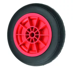Rueda de carro de goma maciza de alta resistencia 330 mm 25,4 mm diámetro 250 kg carga vendedor del Reino Unido - Imagen 1 de 1