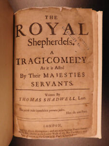 1691 Shadwell Royal Shepherdess Fountain Rewards of Virtue English Theater