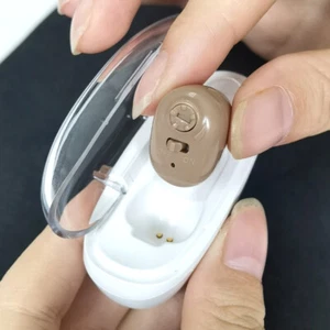 Mini Rechargeable In Ear Hearing Aids with Sound Amplifier for Elderly - Picture 1 of 17