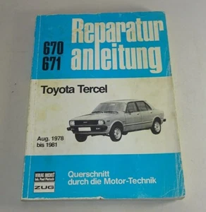 Manual De Reparación Toyota Tercel - A Partir Del Año 1978! - Imagen 1 de 3