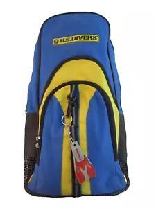 U.S. Set snorkeling subacqueo con pinne, maschera, boccaglio, borsa da trasporto a tracolla - Foto 1 di 4