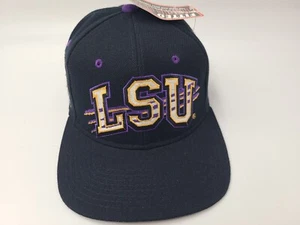 Vintage LSU Tigers Zephyr Graf-X Fitted 6 7/8 Hat Cap Wool Blend Men NCAA Black - Picture 1 of 12