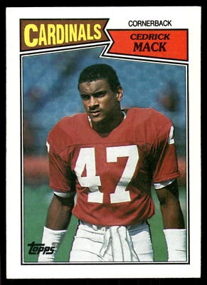 1987 Topps #338 Cedric Mack St. Louis Cardinals Football Card - Image 1 of 2