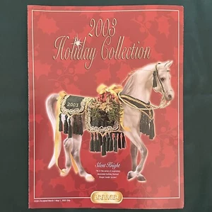 Breyer 2003 HOLIDAY COLLECTION TRI-FOLD DEALER CATALOG from A Bennish Collection - Picture 1 of 3