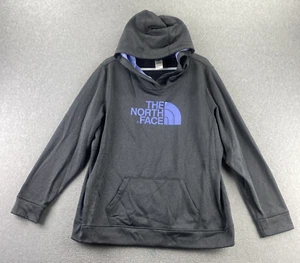 The North Face Pullover Hoodie Womens Plus 2XL Gray Blue Kangaroo Pocket - Picture 1 of 11