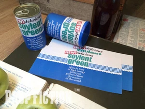 Soylent Green - Pair of Prop Promo Soylent Green Food Can Paper Labels - Picture 1 of 2