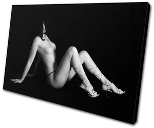 Erotico Sexy Donna NUDI SINGOLA TELA PARETE ARTE Stampa Immagine VA - Foto 1 di 1