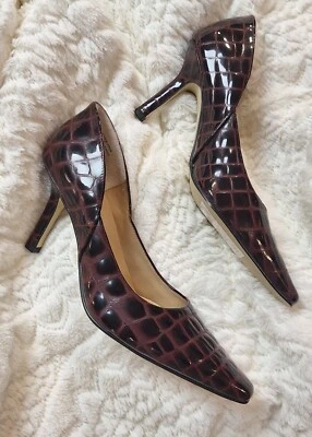 Karen Scott Marlo Mujer Talla 7.5 Vintage Cuero Marrón 2" Tacones  Foto 1 de 4