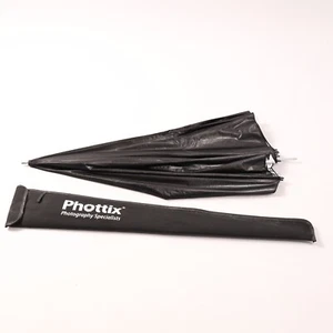 Phottix Large Reflective Umbrella Silver Inside Black Outside 40inch -JBW 2- - Picture 1 of 24