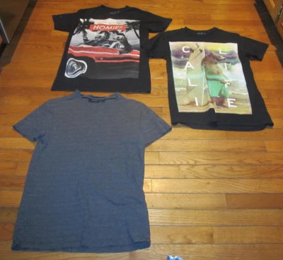 3 Mens Tee T-Shirts Size S Small Cali California Popular Poison Marc Anthony  - Image 1 of 4