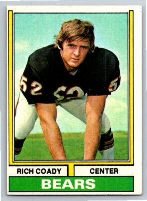 1974 Topps Rich Coady Chicago Bears - Image 1 of 2