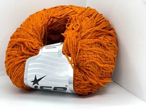 Amigurumi Chenille Dark Orange (Copper) 63365 Ice Yarns Very Skinny 50gr 273 yds - Picture 1 of 5