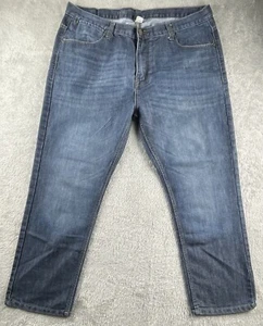 PD&C Paper Denim Cloth Mens 40x29 (Tag 24x32) Flex Blue Jeans Straight Med Wash - Picture 1 of 9