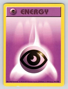 Pokémon TCG Psychic Energy Base Set 101/102 Regular Shadowless Common - Picture 1 of 2