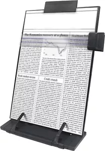 Adjustable Black Document Stand Paper Holder For Office Home Or School Use - Picture 1 of 9