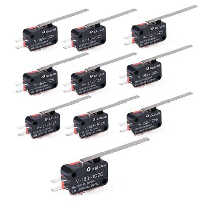 10pcs V-153-1C25  Lever Type SPDT Micro Switch Limit Switch USA SELLER  • 12$