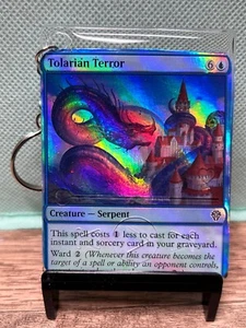 MTG TCG Keychain: Tolarian Terror _ Resin, Handmade, Key Chain - Picture 1 of 1